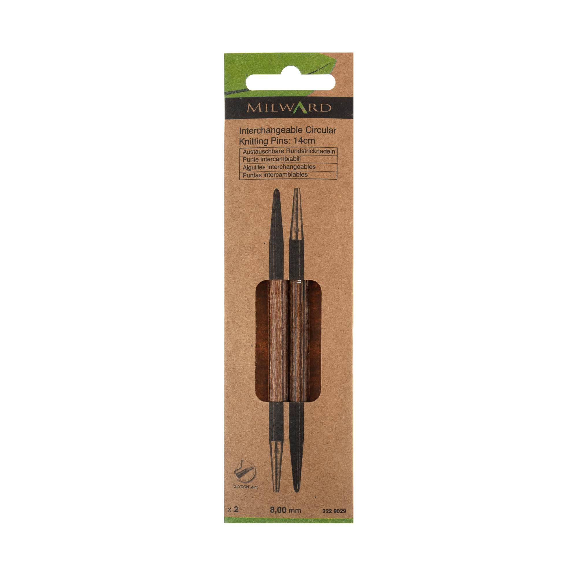 Milward 8mm Circular Interchangeable Knitting Needles