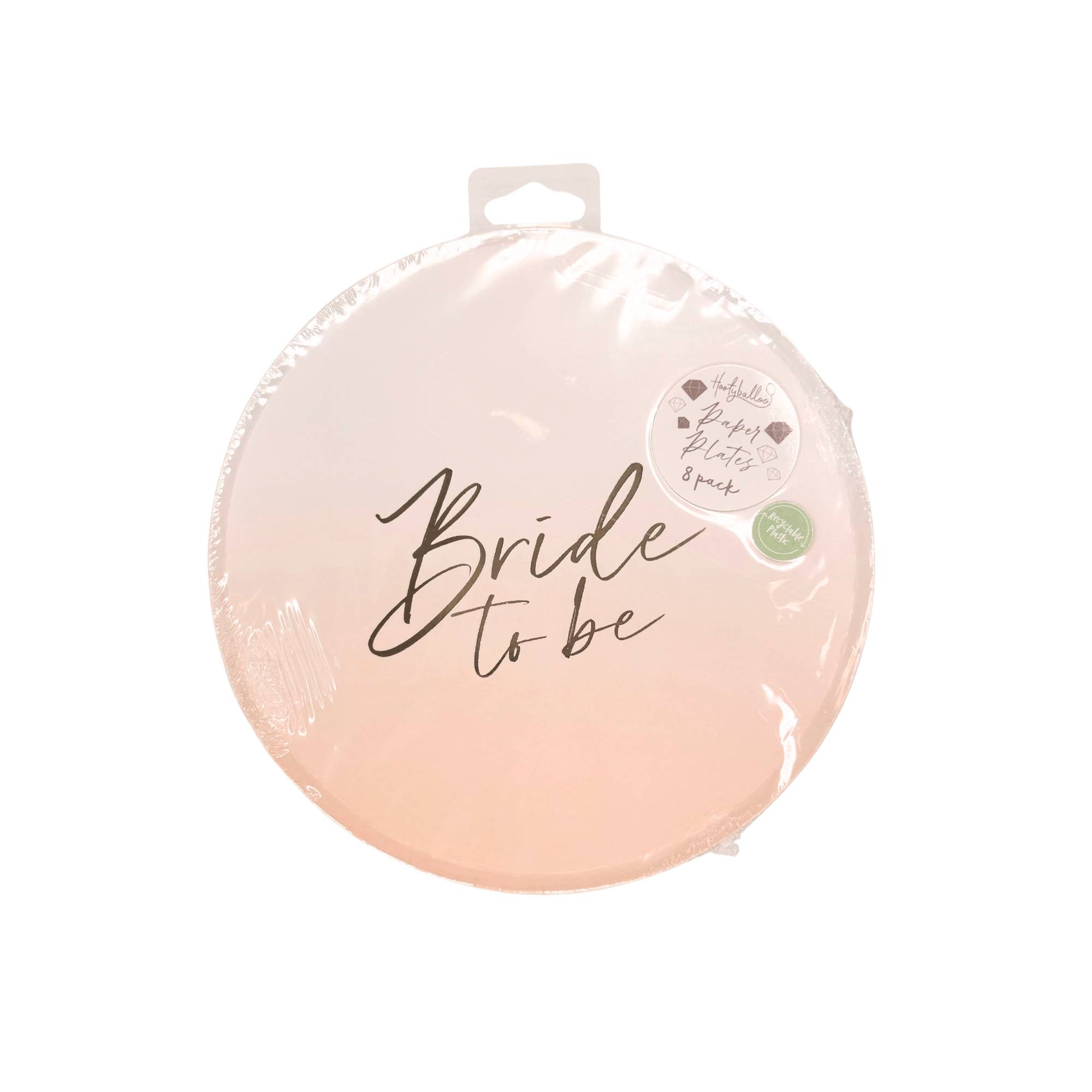 Pink Bride to Be Plates 8 Pack