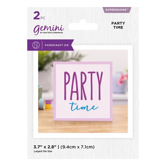 Gemini Party Time Die Set 2 Pieces