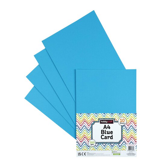 Blue Card A4 10 Pack