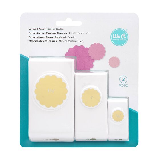 We R Makers Scallop Circle Layered Punches 3 Pack