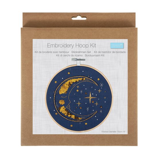 Trimits Moon Embroidery Hoop Kit