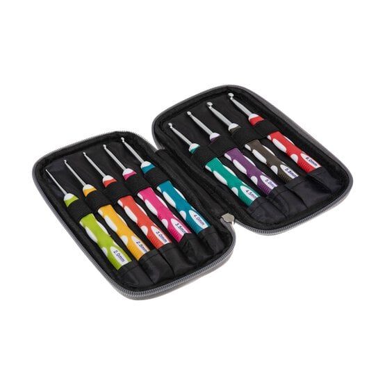 Milward Soft Grip Crochet Hooks and Denim Case