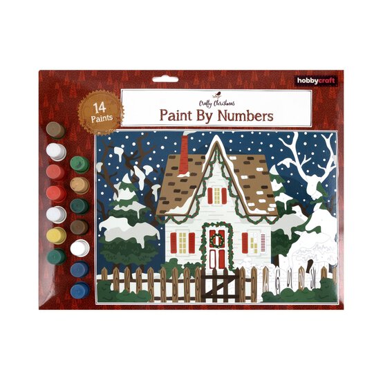 Christmas Cottage Paint by Numbers