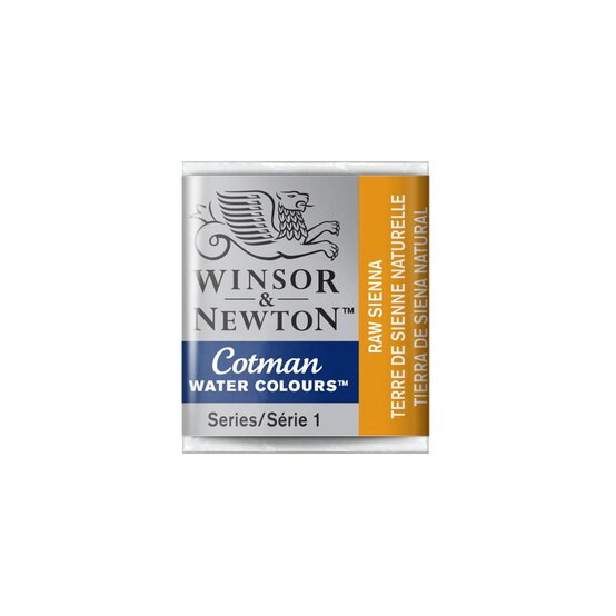 Winsor & Newton Raw Sienna Cotman Watercolour Half Pan