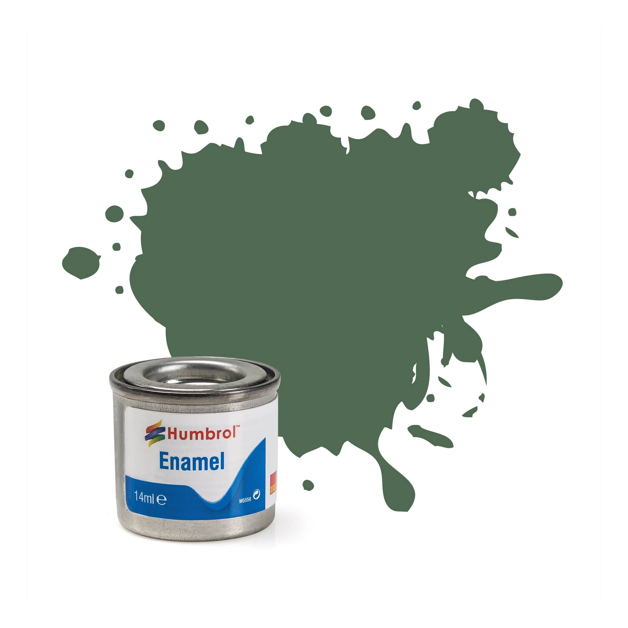 Humbrol 76 Uniform Green Enamel Matt Paint 14ml