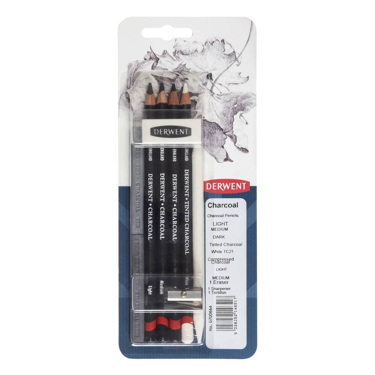 Derwent Mixed Charcoal Set 10 Pack