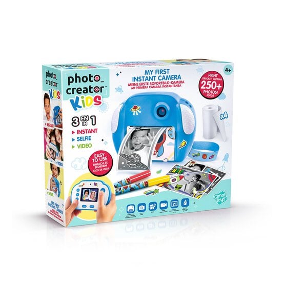 Photo Creator Kids Blue My First Instant Print Camera