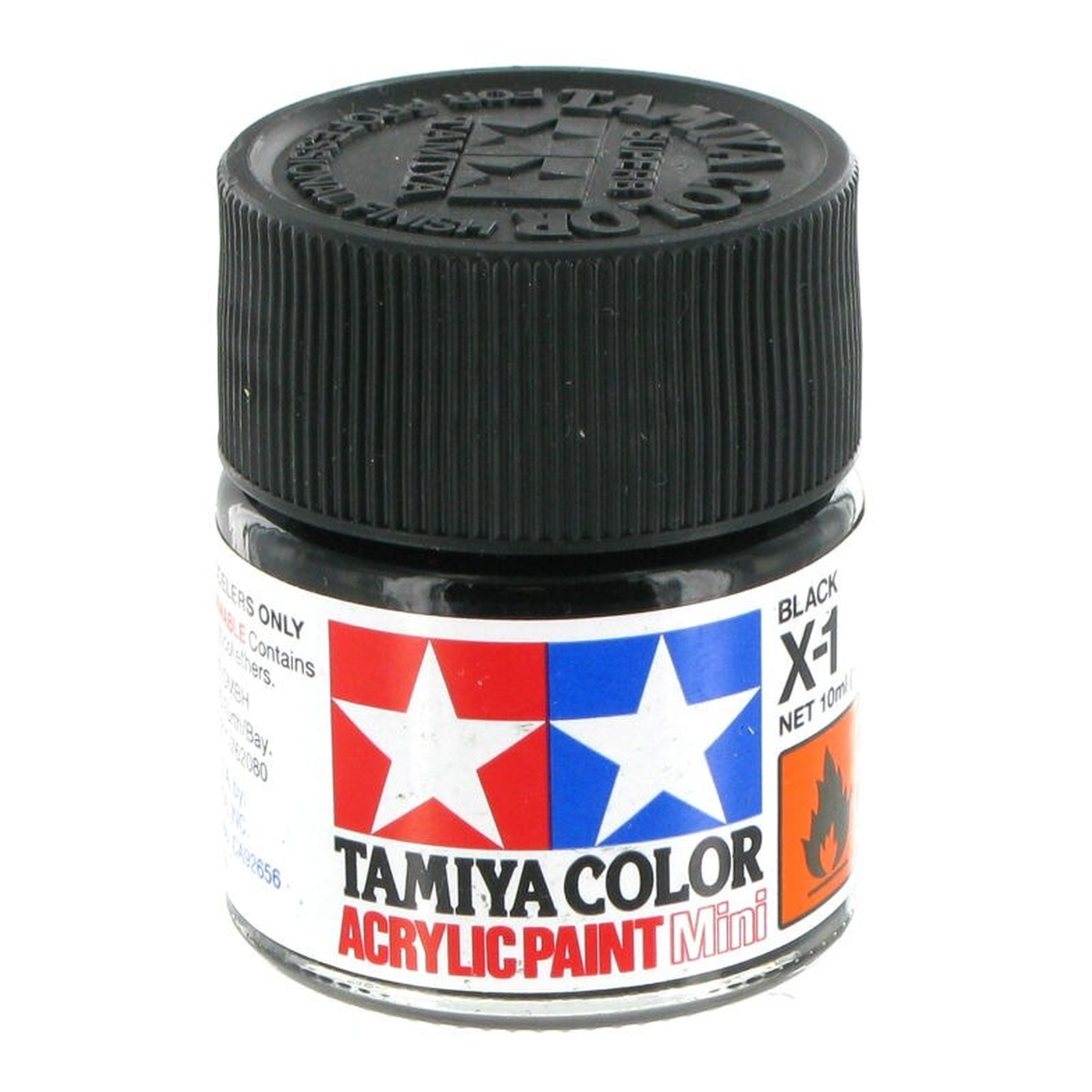 Tamiya Colour Acrylic Paint X-1 Black 10ml