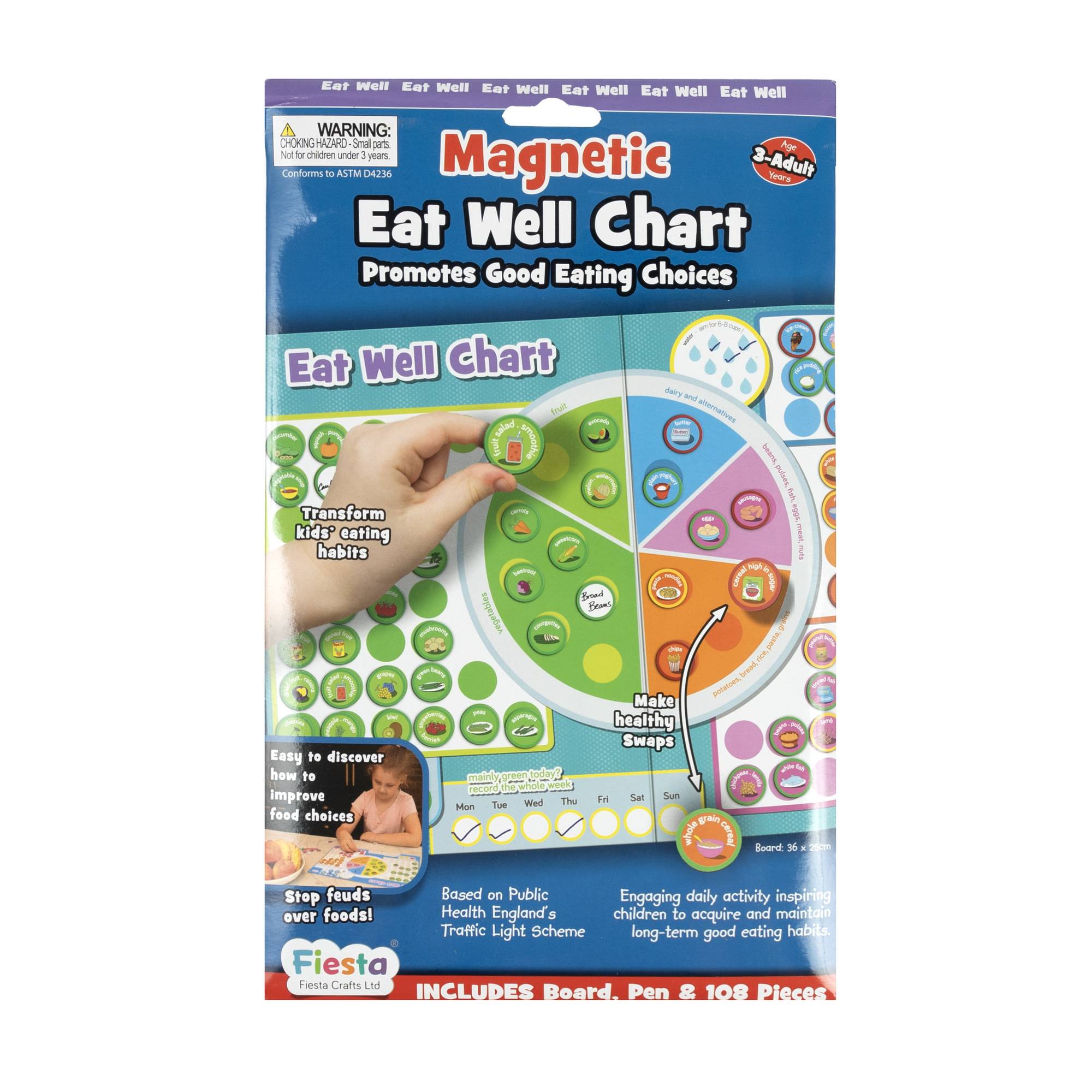Magnetic Eat Well Chart
