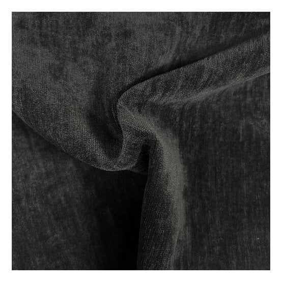 Black Two Side Brushed Fabric by the Metre