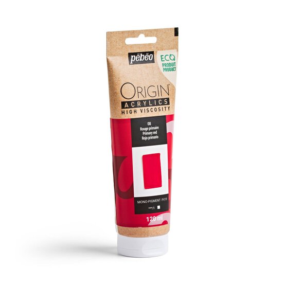 Pebeo Origin Primary Red Acrylic Paint 120ml