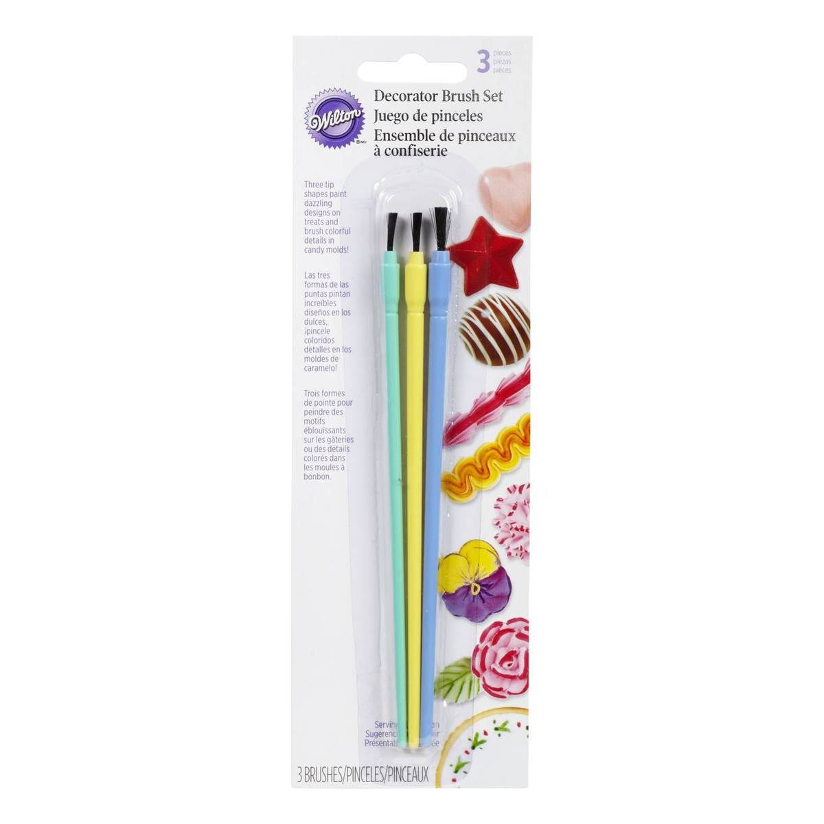 Wilton Decorator Brush Set 3 Pack