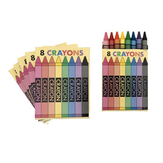 Wax Crayon Party Bag Fillers 6 Pack