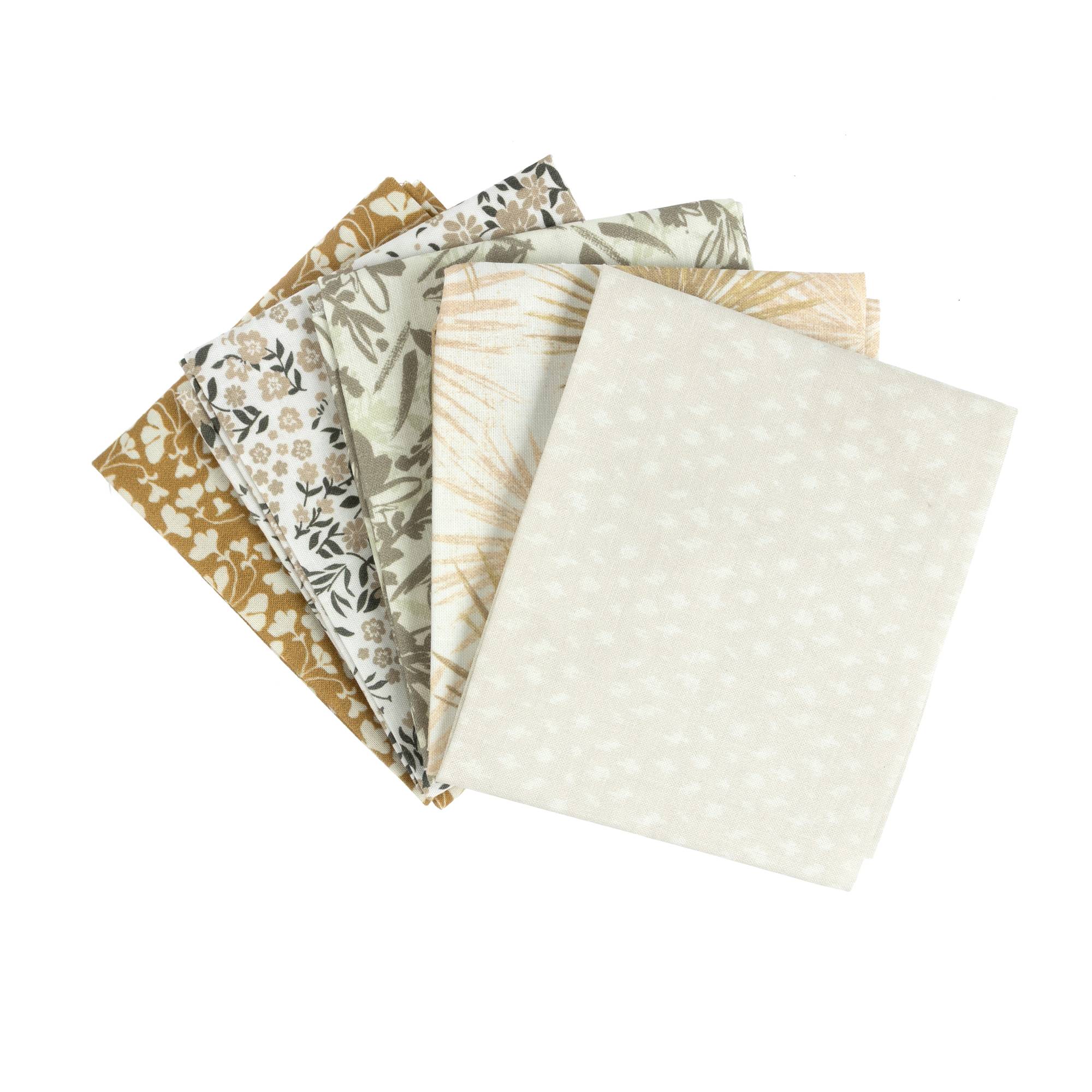 Cream Blender Cotton Fat Quarters 5 Pack
