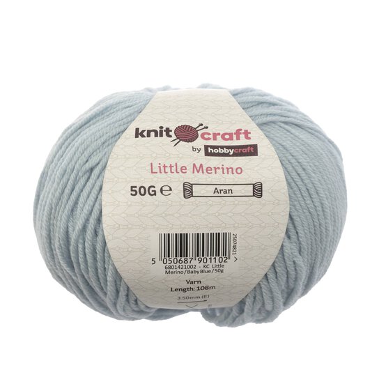 Knitcraft Baby Blue Little Merino 50g