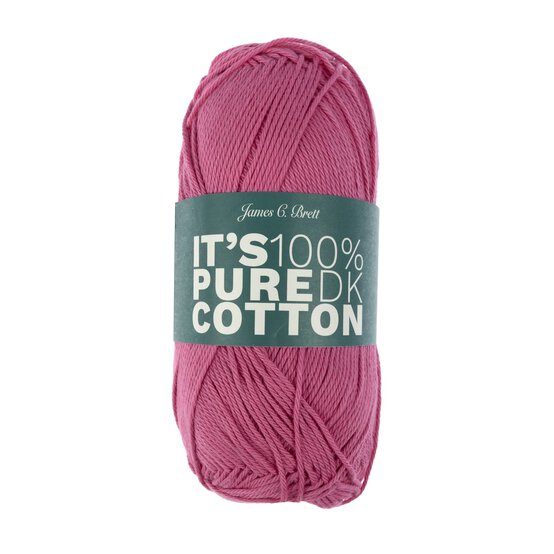 James C Brett Raspberry It’s Pure Cotton Yarn 100g