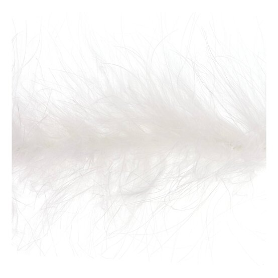 White Luxury Marabou Trim by the Metre