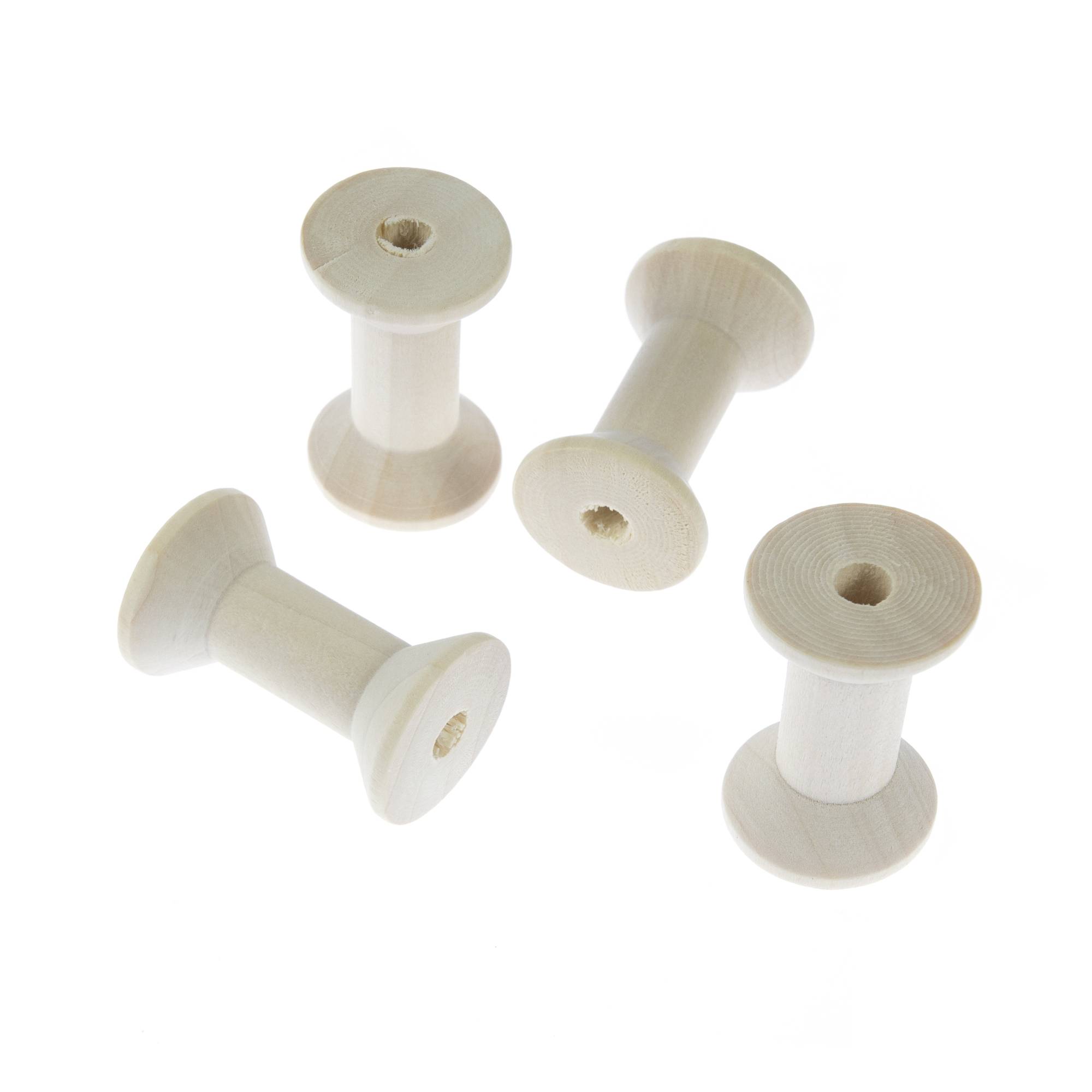 Wooden Cotton Reels 4 Pack
