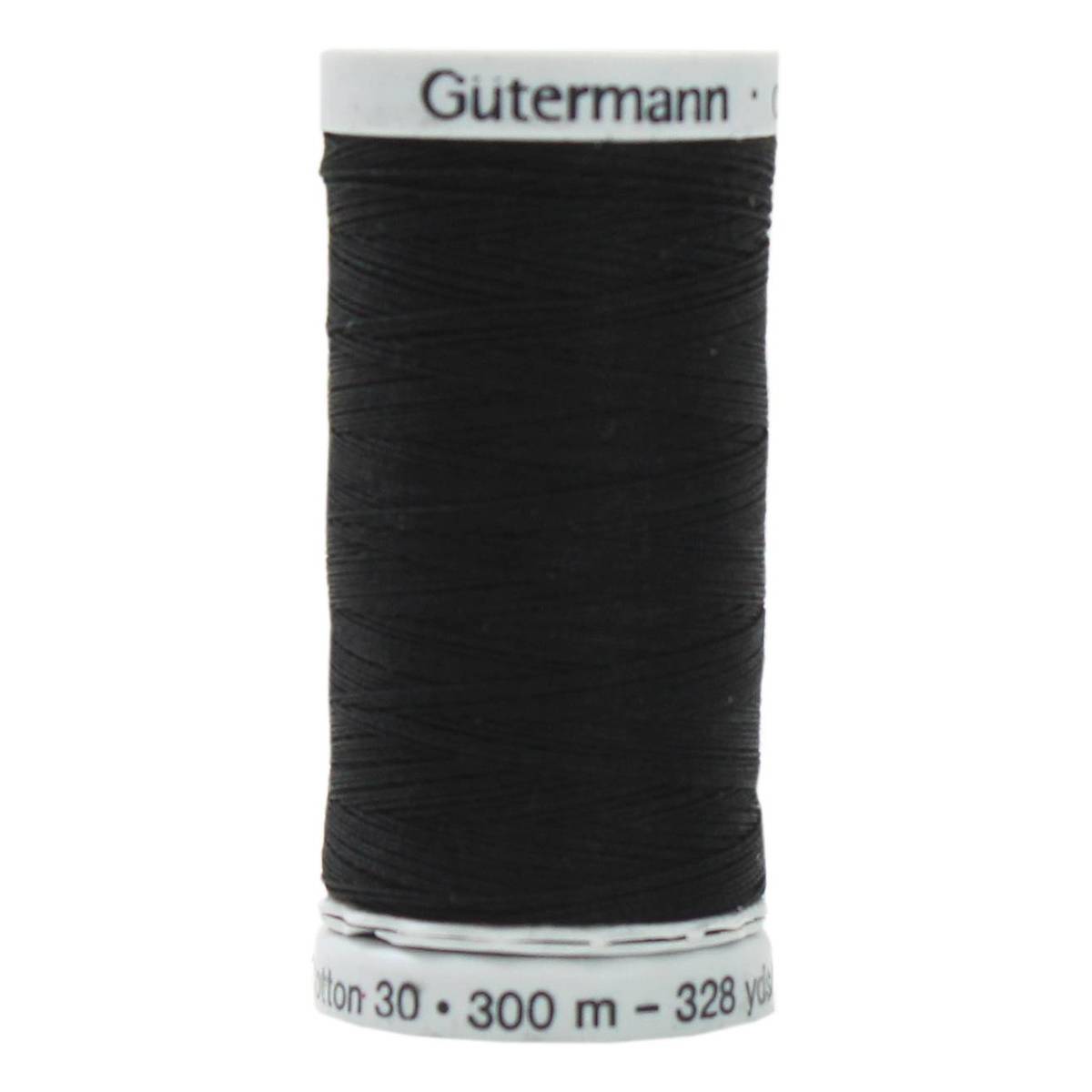 Gutermann Black Sulky Cotton Thread 30 Weight 300m (1005)