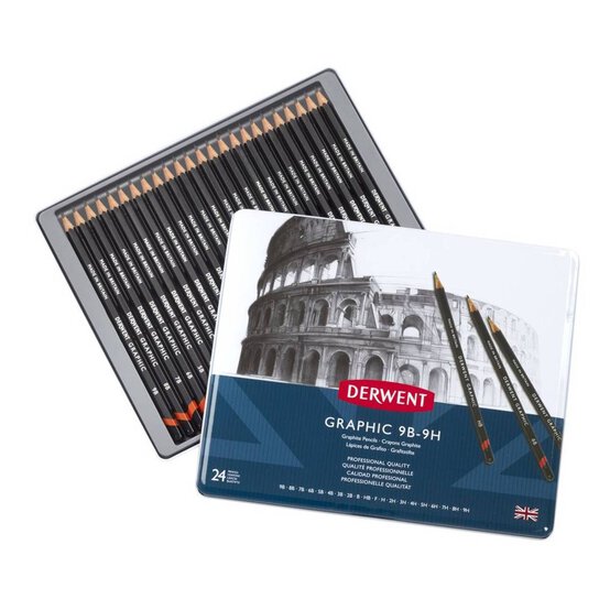 Derwent Graphic Pencil Set 24 Pieces