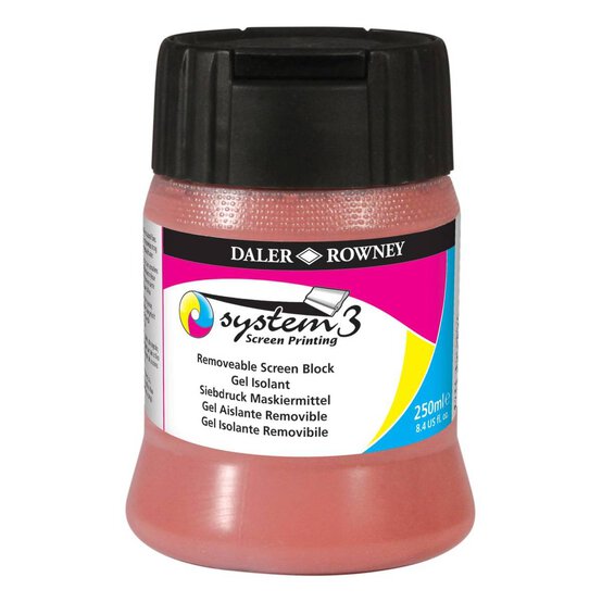 Daler-Rowney System3 Screen Printing Removable Screen Block 250ml