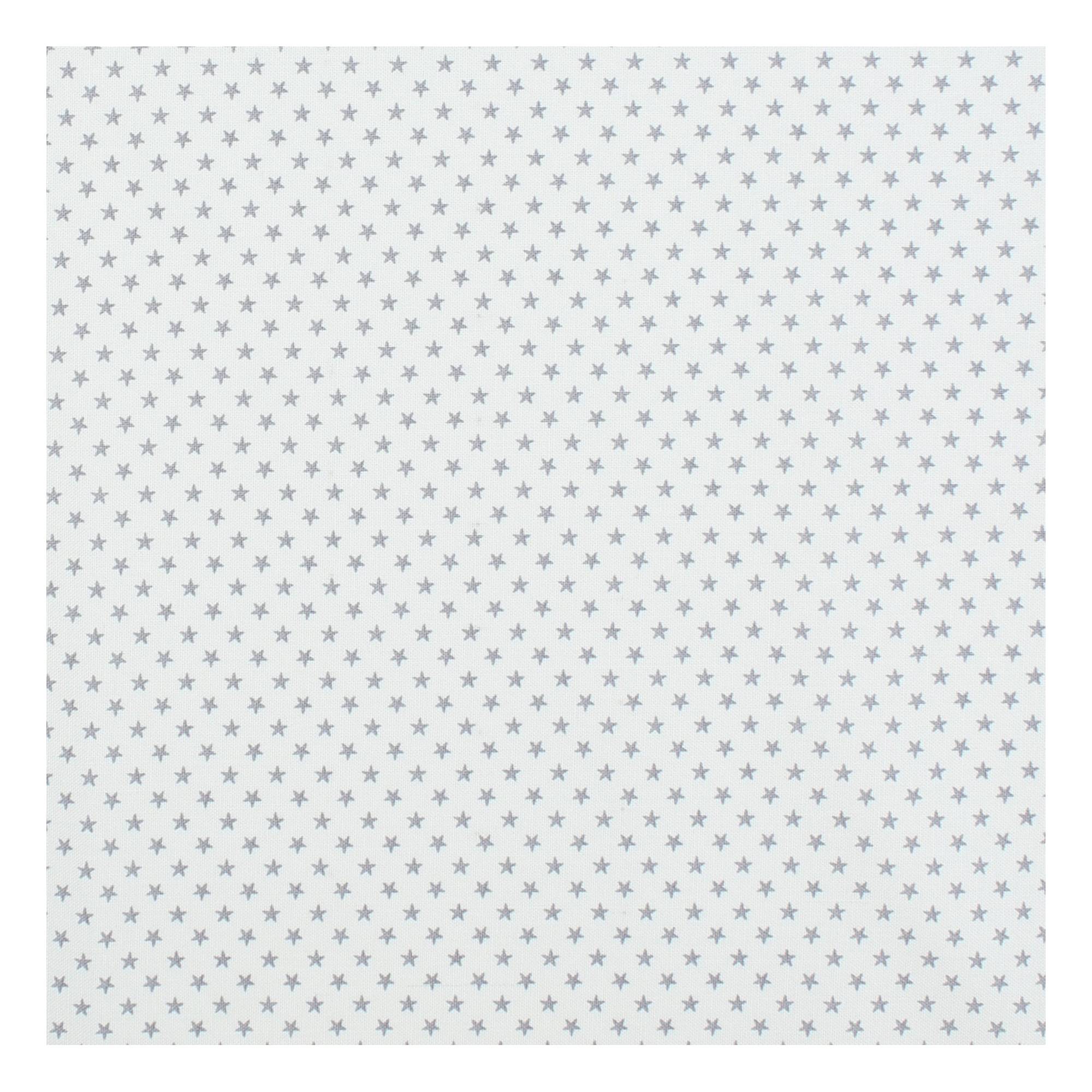 Grey Tiny Star Cotton Fabric?by the Metre