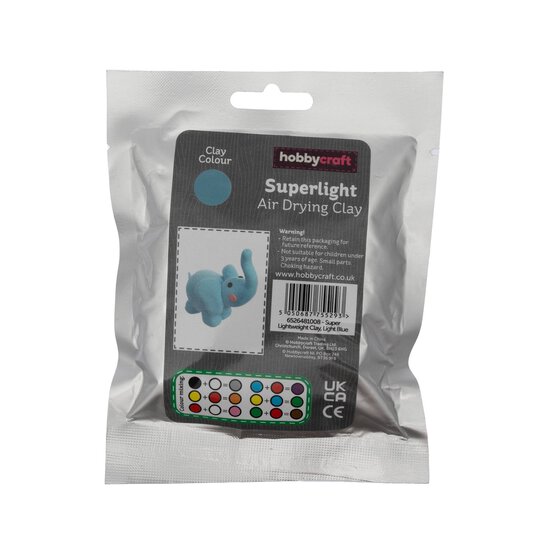 Light Blue Superlight Air Drying Clay 30g