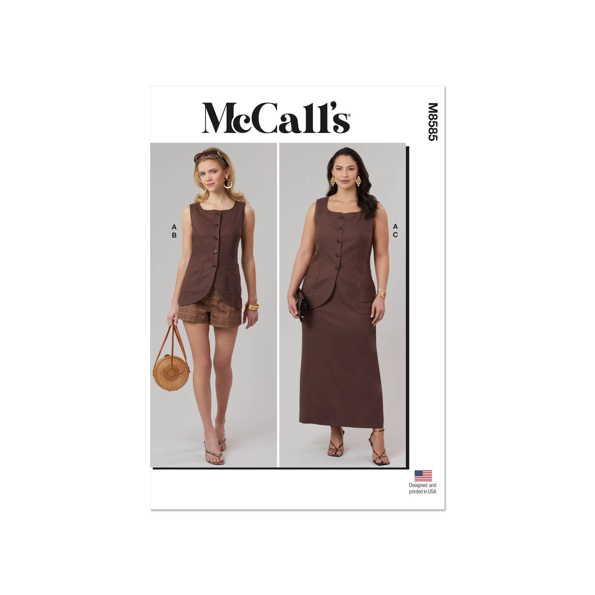 McCall’s Women’s Dress Sewing Pattern M8585 (20W-28W)