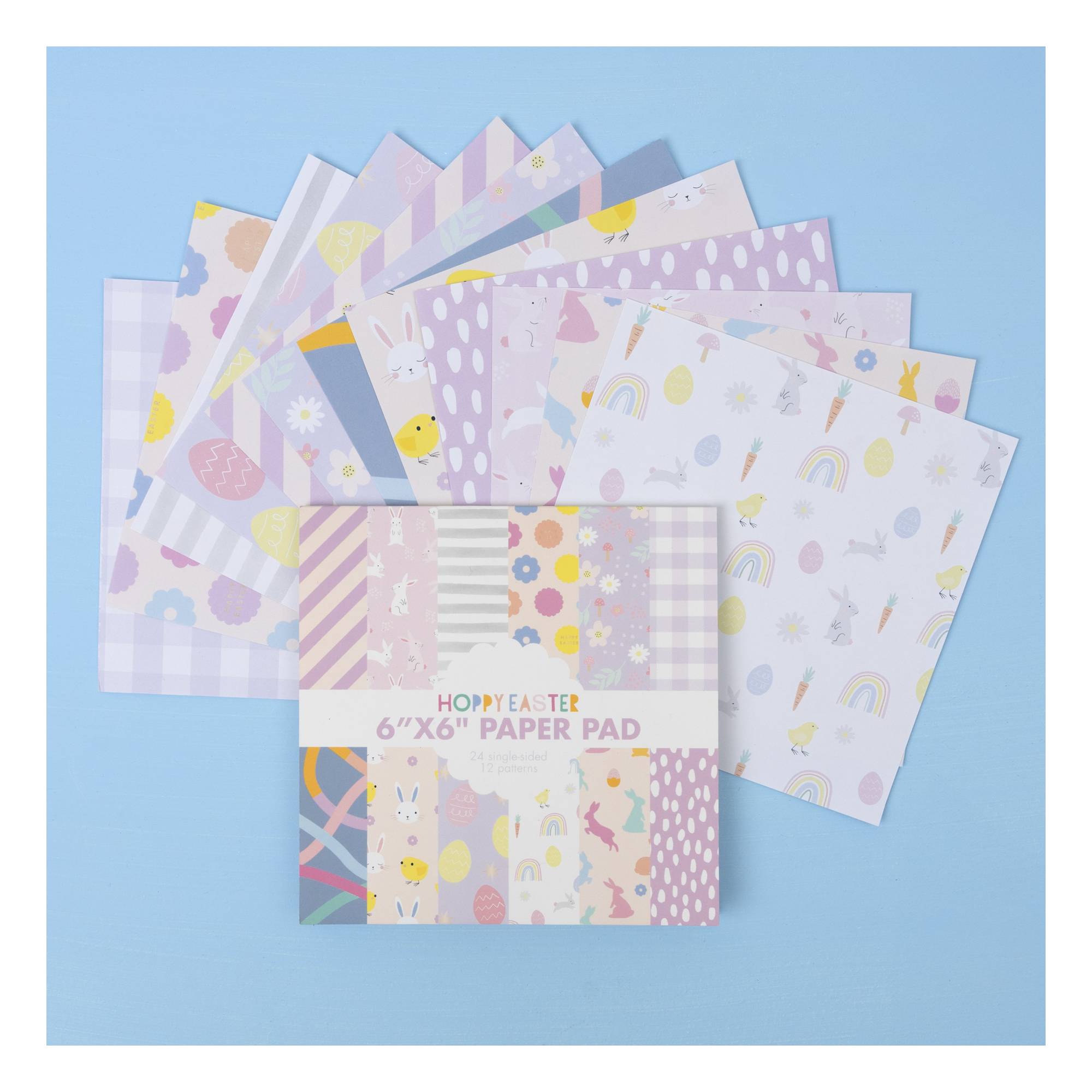 Hoppy Easter Paper Pad 24 Sheets 6 x 6 Inches