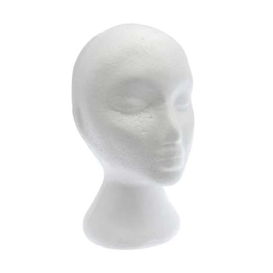 Polystyrene Female Head 27.5cm