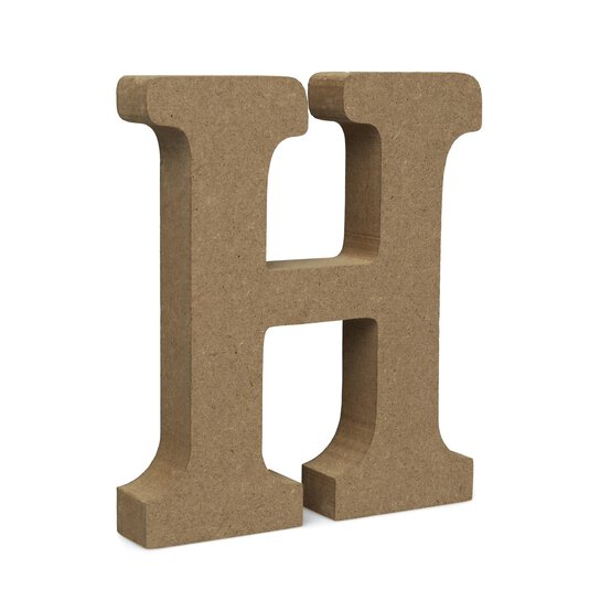 MDF Wooden Letter H 13cm