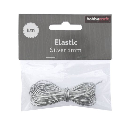 Silver Elastic 1mm x 4m