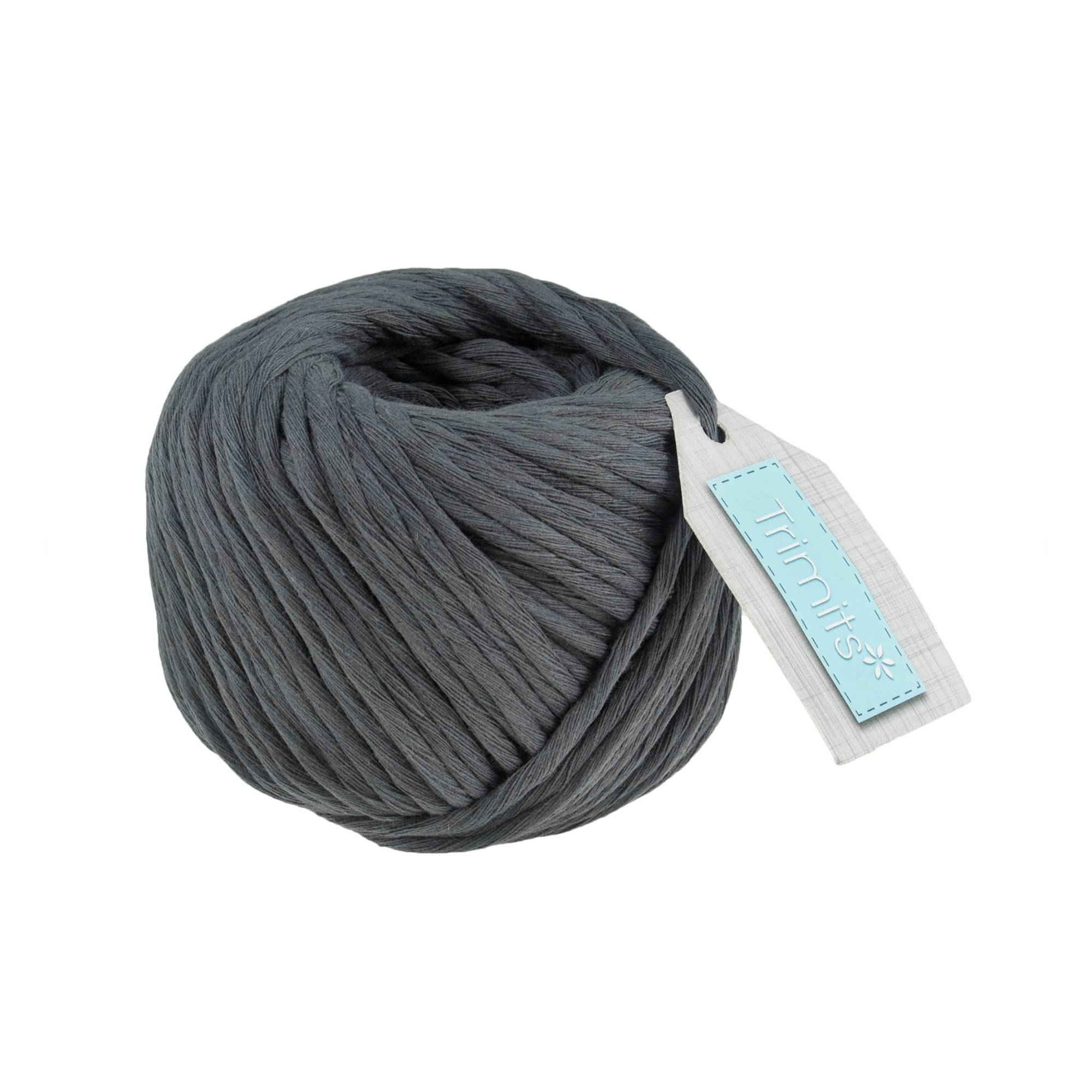 Trimits Slate Grey Macram&eacute; Cord 4mm x 50m