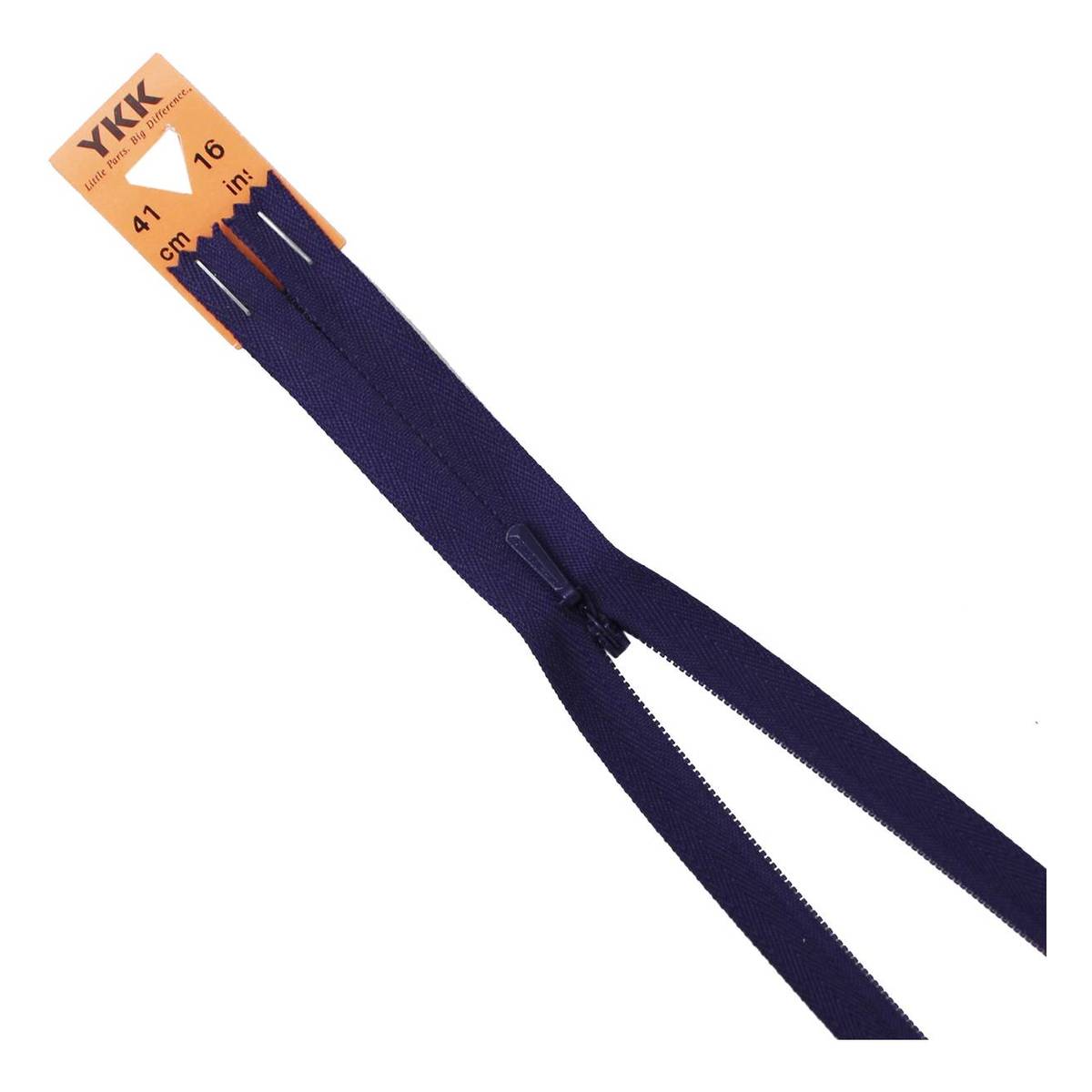 YKK Dark Purple Brass Jeans Zip 41cm