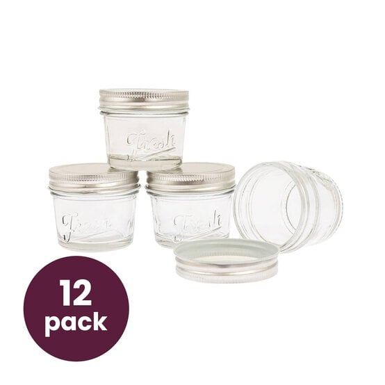 Preserving Glass Jars 113ml 12 Pack Bundle