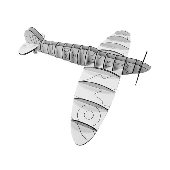Colour-In Cardboard Spitfire 53cm