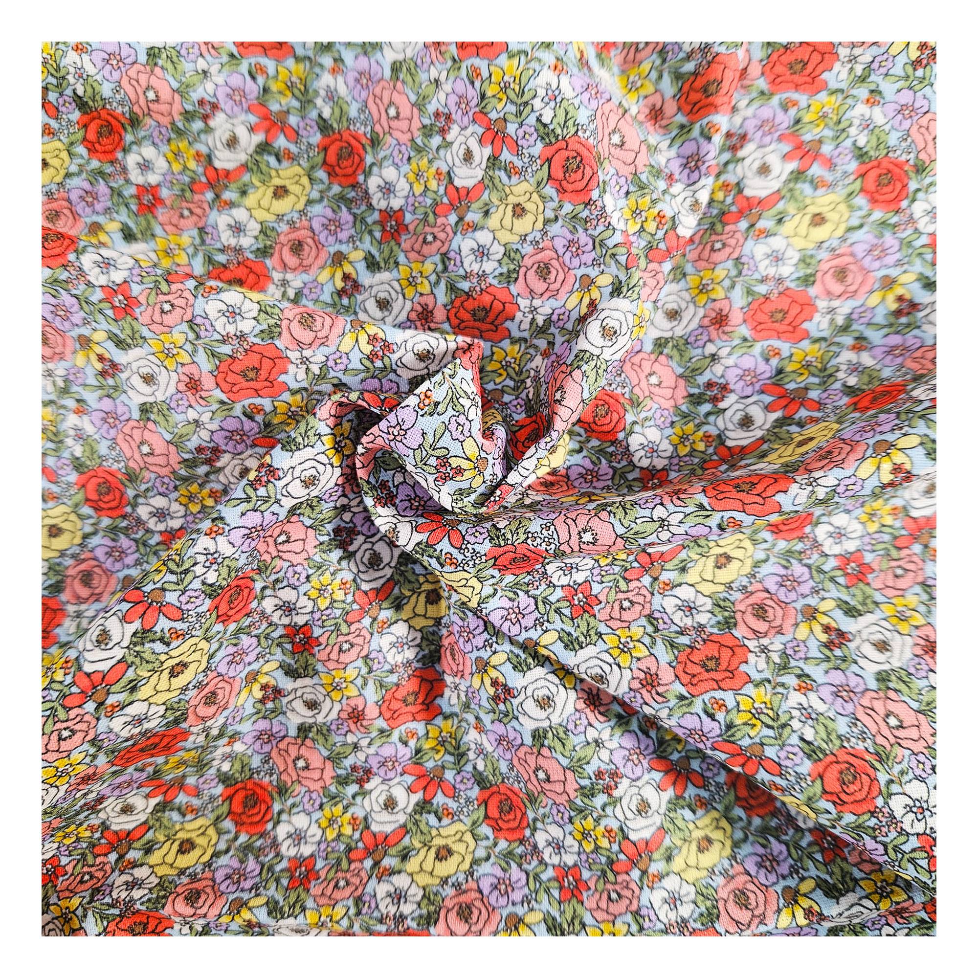 Floral Meadow Cotton Fabric by the Metre