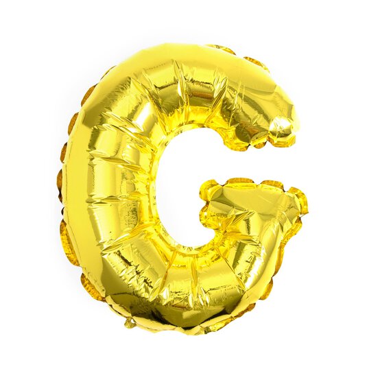 Gold Foil Letter G Balloon