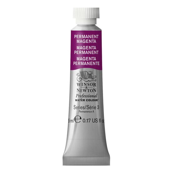 Winsor & Newton Permanent Magenta Professional Watercolour Tube 5ml
