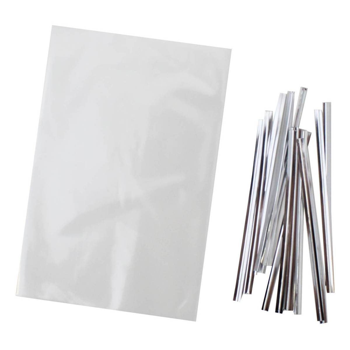 Clear Treat Bags with Ties 10 x 15cm 150 Pack