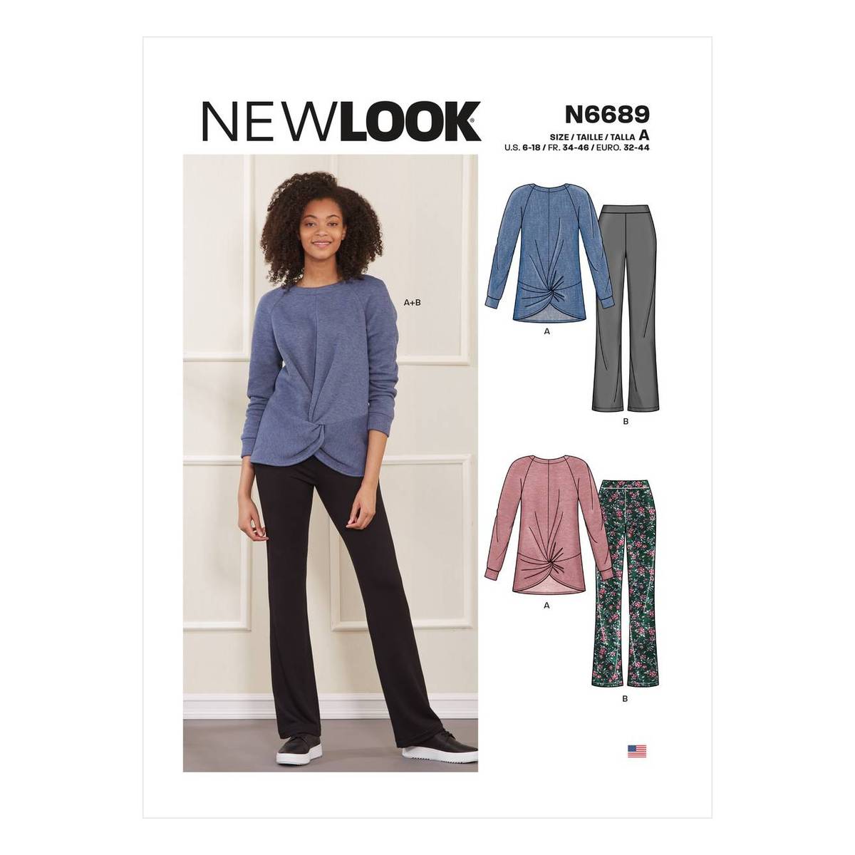 New Look Women's Sportswear Sewing Pattern N6689 (6-18)
