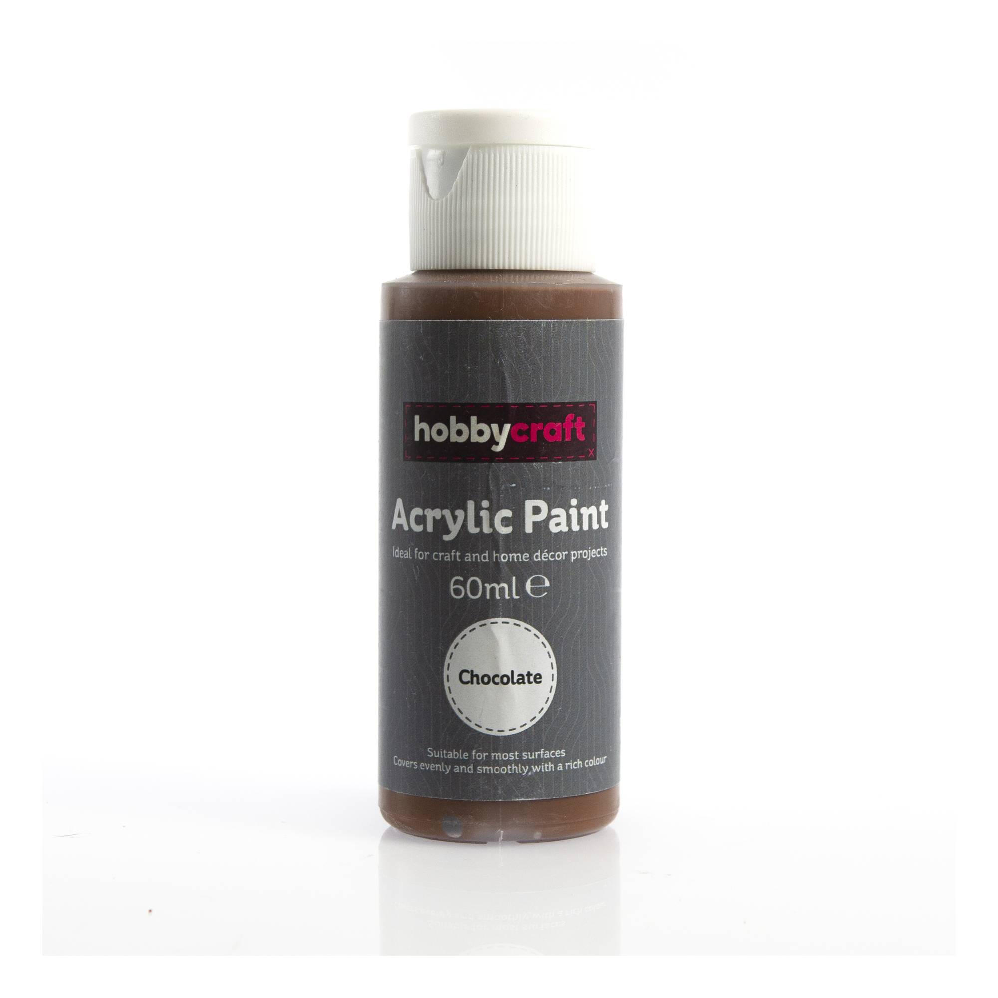 Chocolate Acrylic Craft Paint 60ml