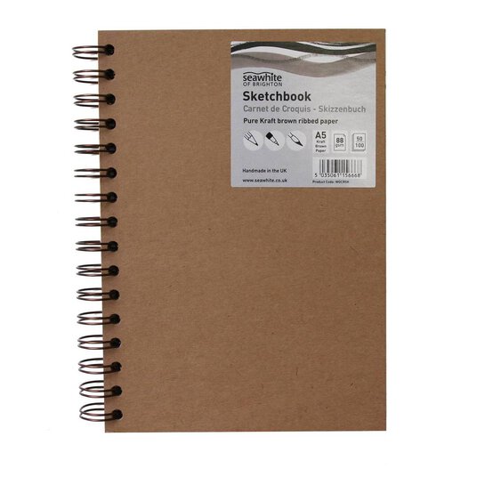 Seawhite A5 Portrait Eco Kraft Sketchbook