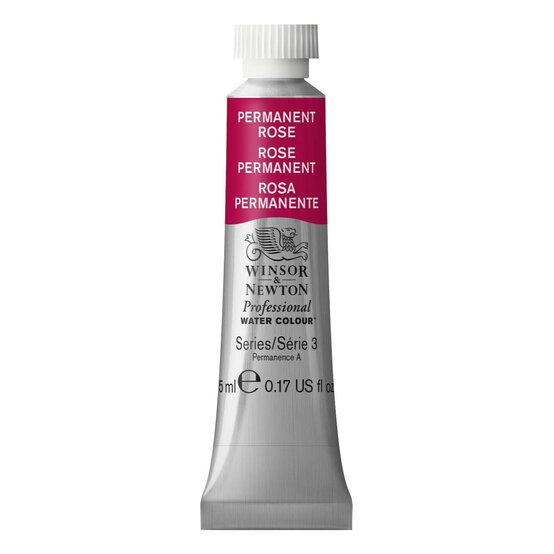 Winsor & Newton Permanent Rose Professional Watercolour Tube 5ml