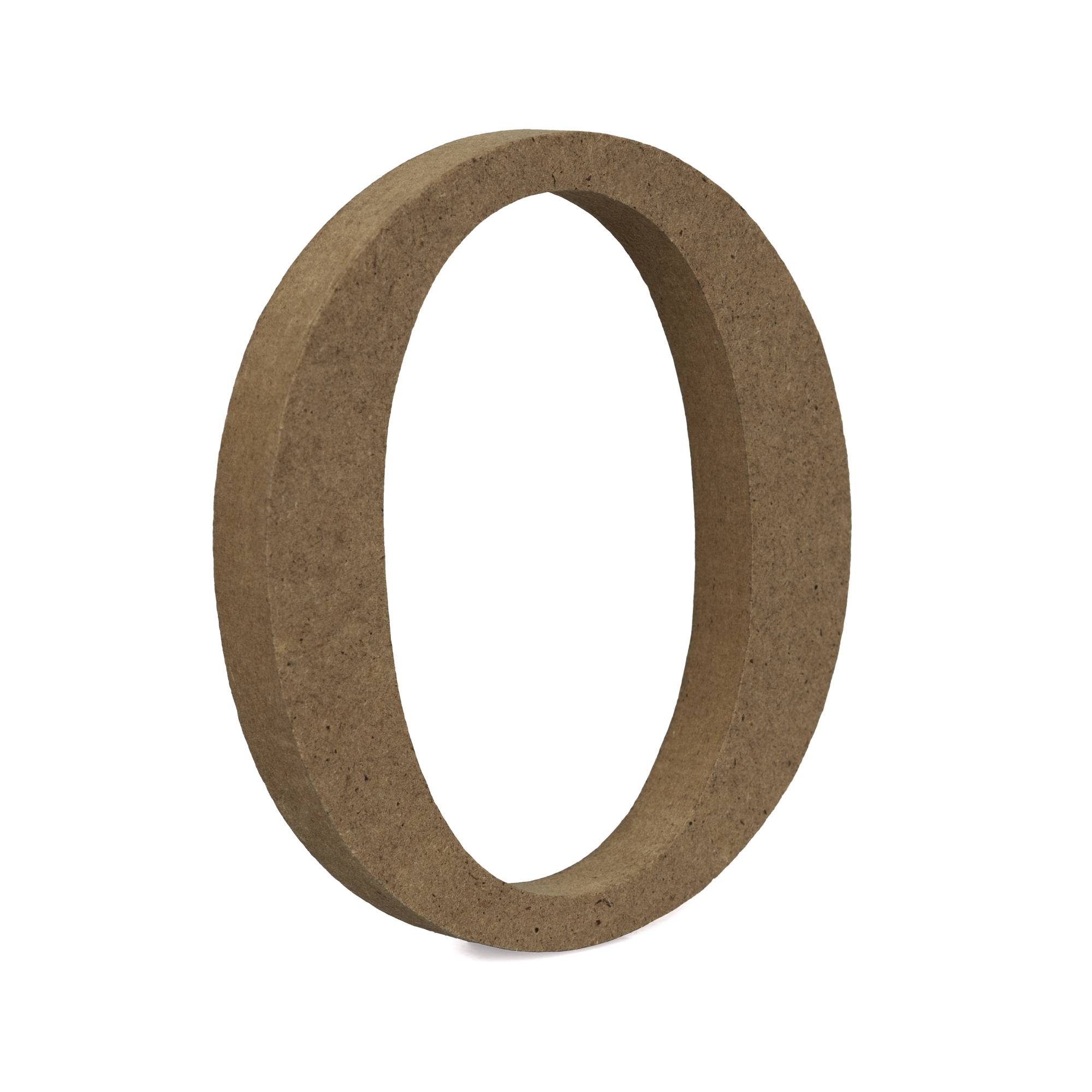 MDF Wooden Letter O 8cm