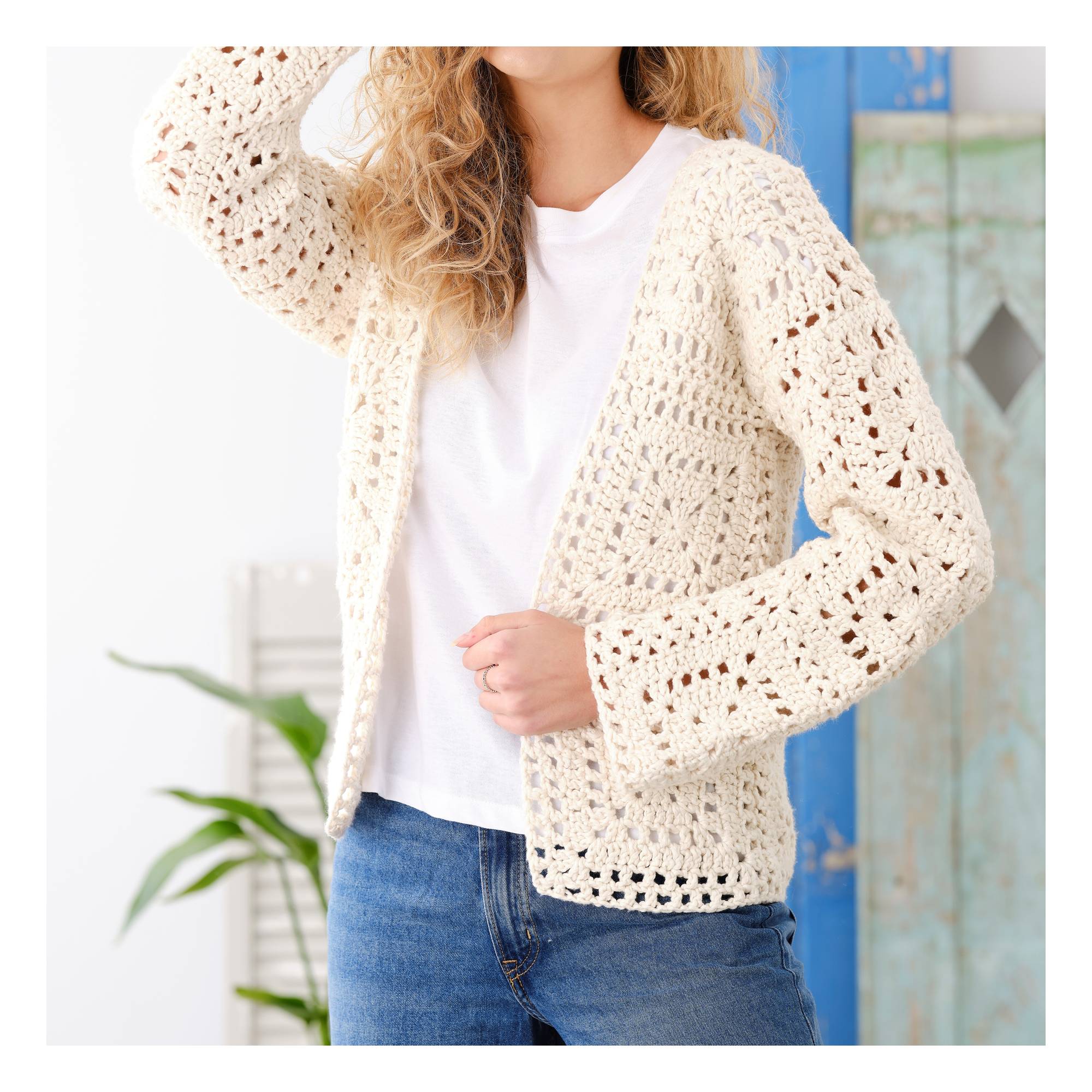 Knitcraft Chunky Granny Square Cardigan Digital Pattern 0293