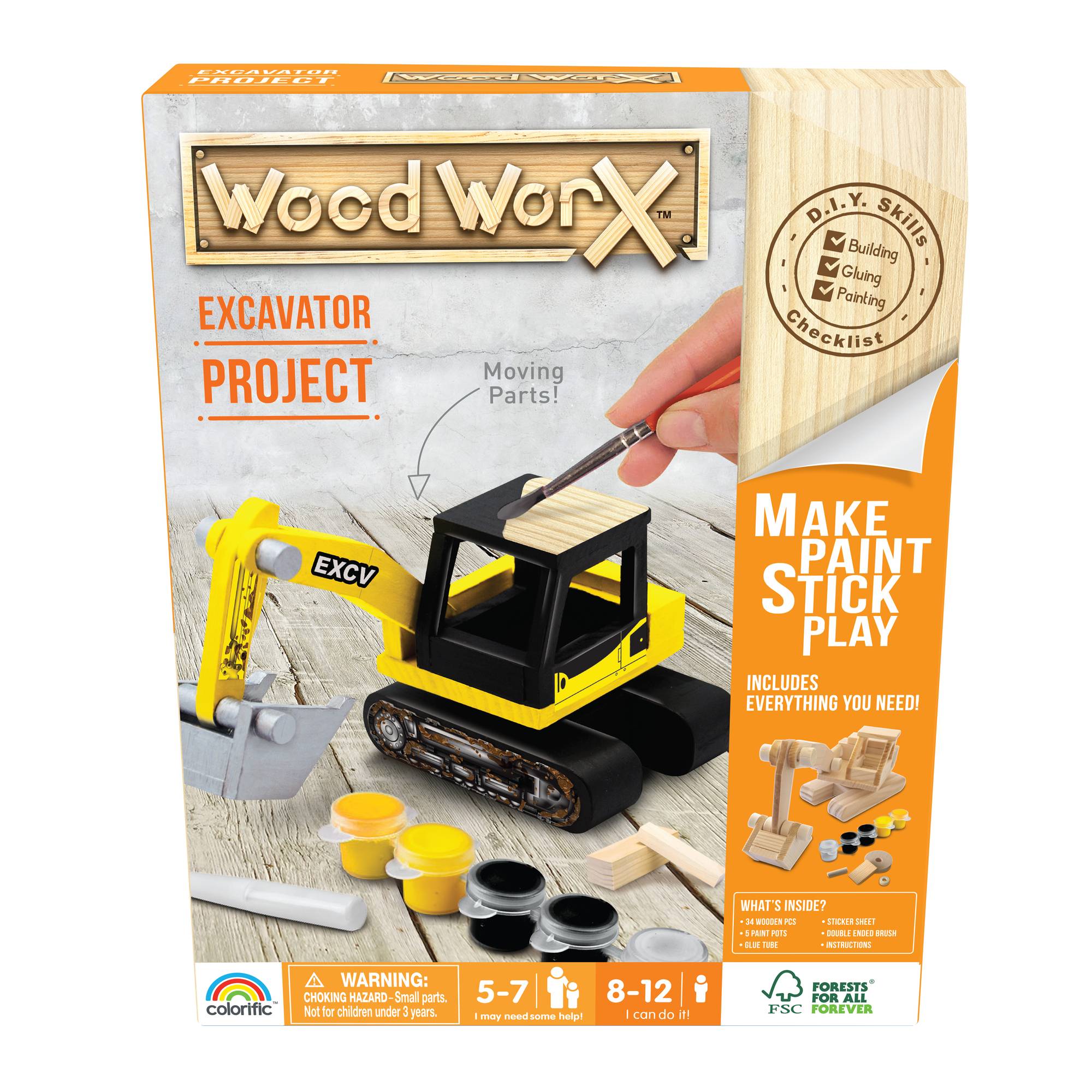 Wood WorX Excavator Project Kit