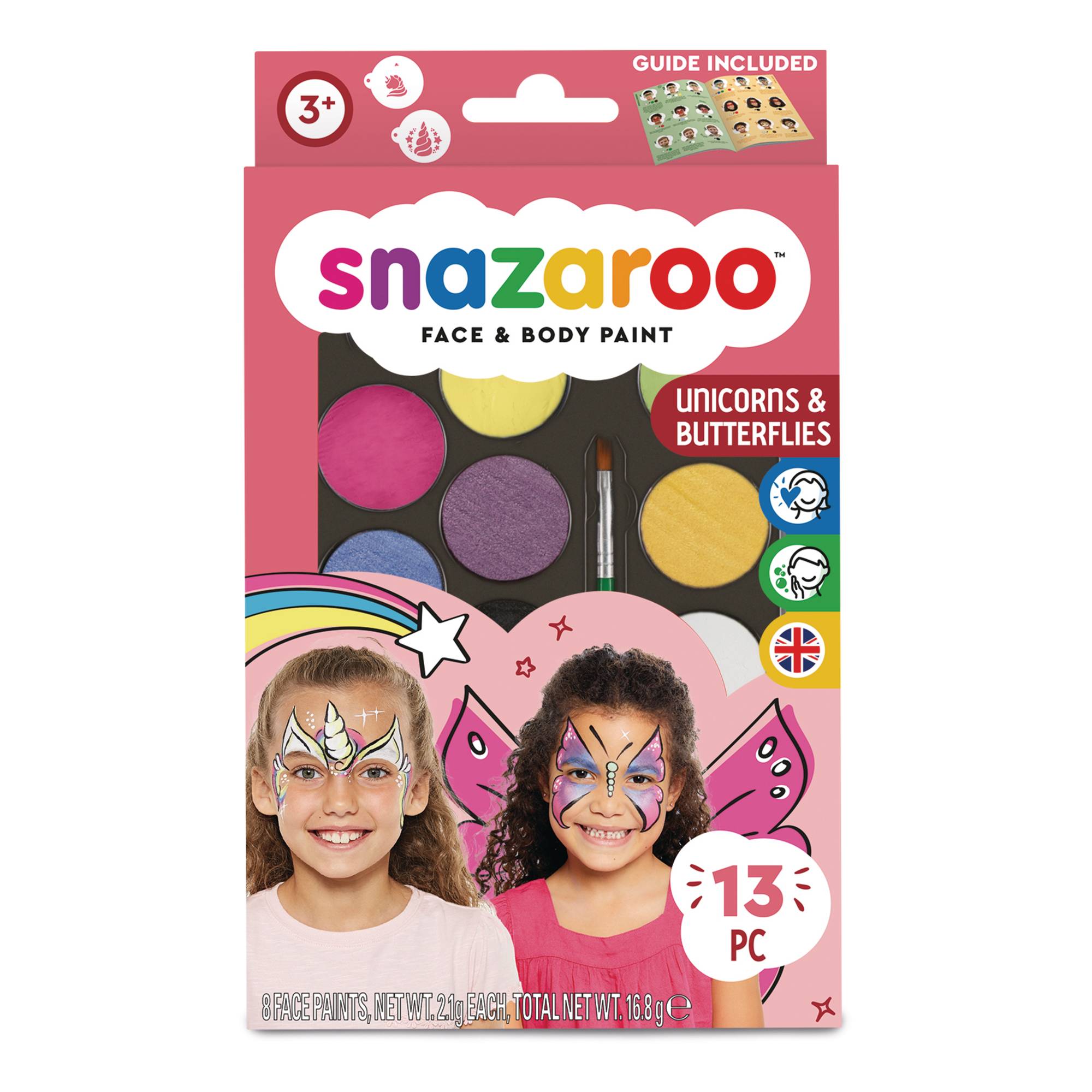 Snazaroo Unicorns and Butterflies Face Paint Kit