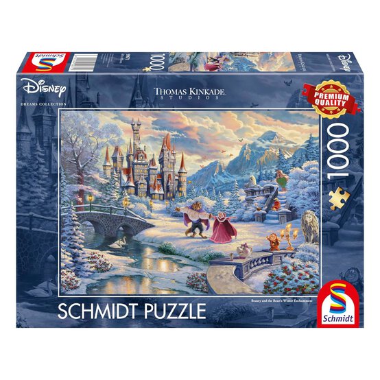 Schmidt Thomas Kinkade Disney Beauty & The Beast Jigsaw Puzzle 1000 Pieces